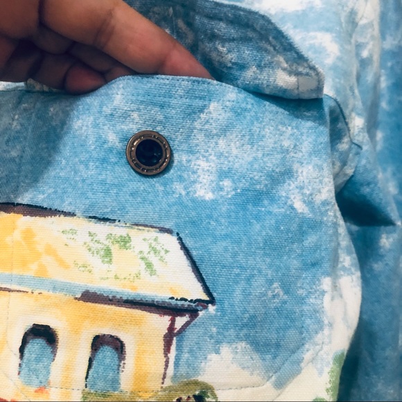 ARTSCAPES WOMEN’S PAINTED DENIN JACKET.SIZE SMALL - Picture 9 of 10